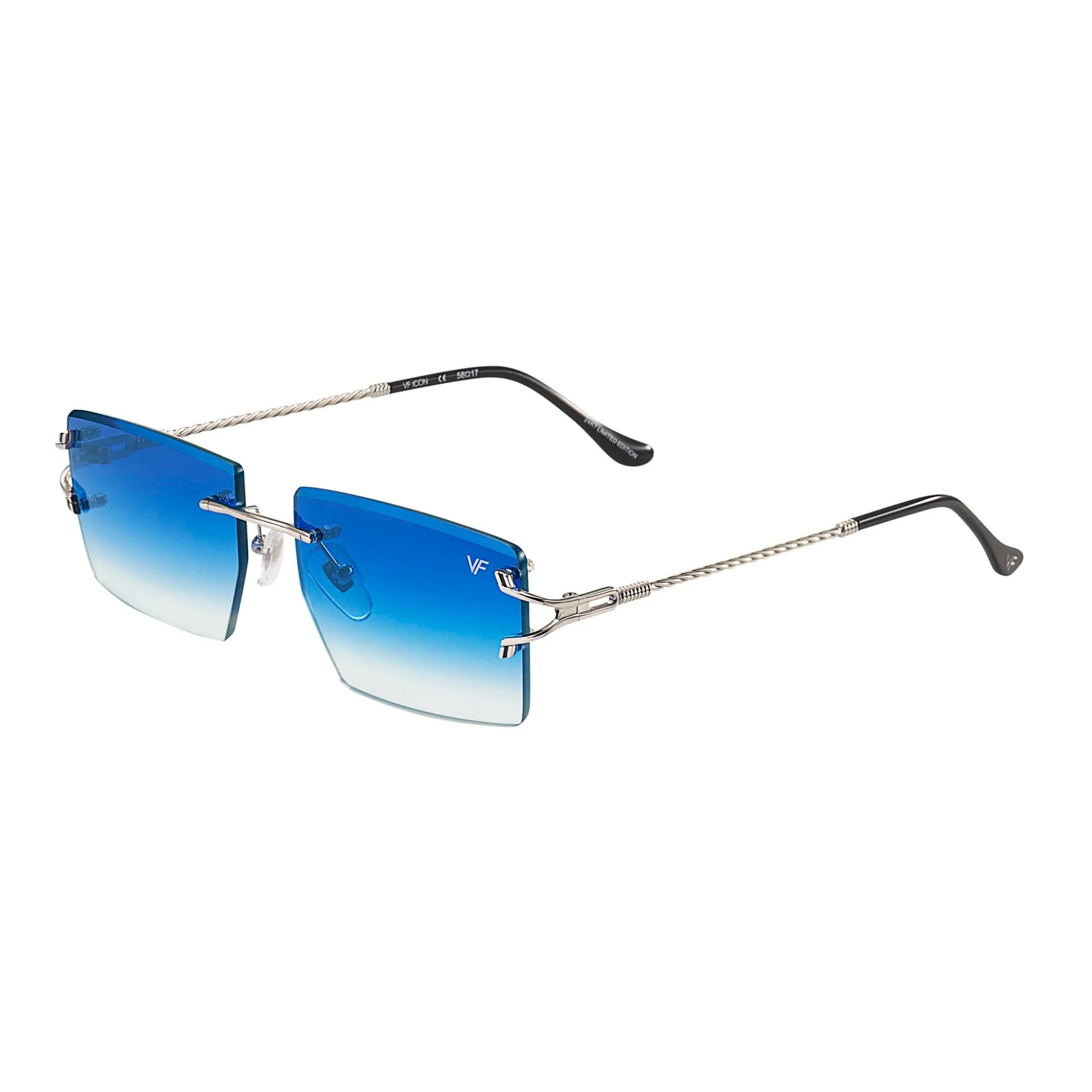 Icon Rimless Drill Mount 24kt White Gold