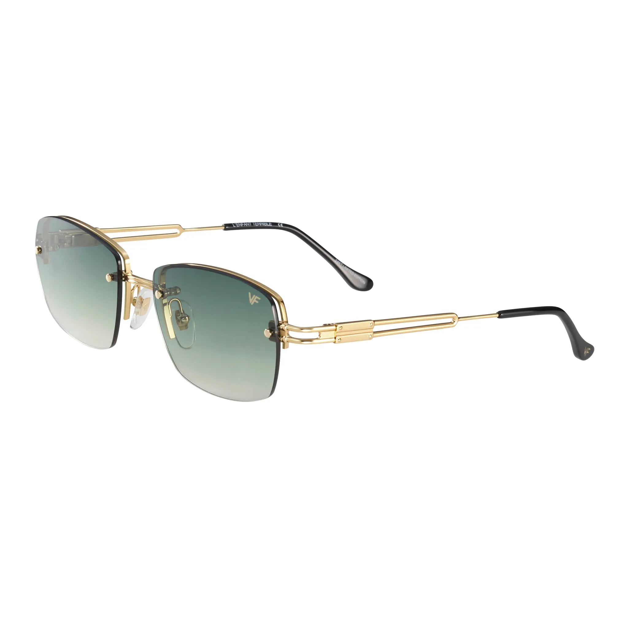 L'Enfant Terrible Rimless Drill Mount 24KT Gold