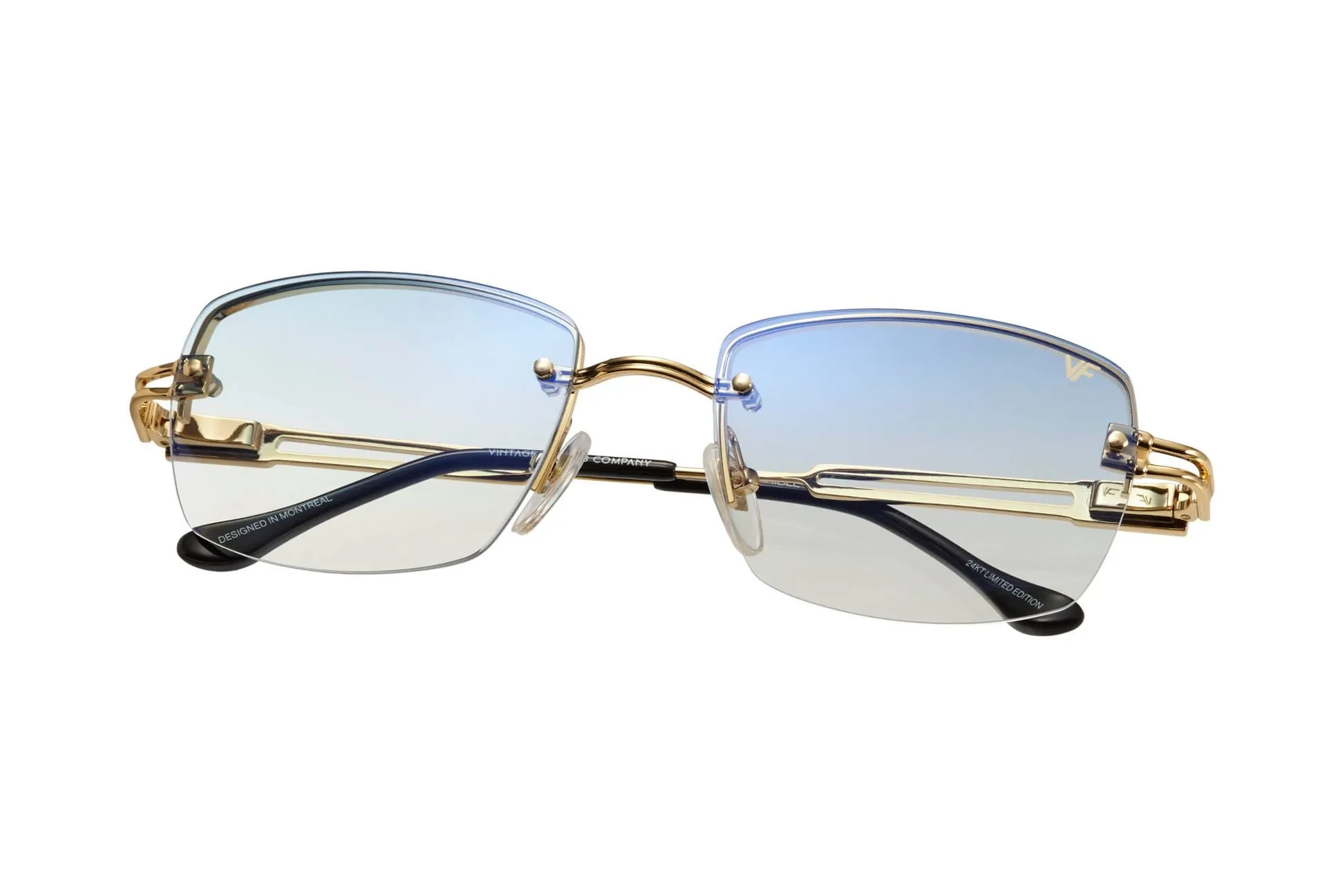 L'Enfant Terrible Rimless Drill Mount 24KT Gold
