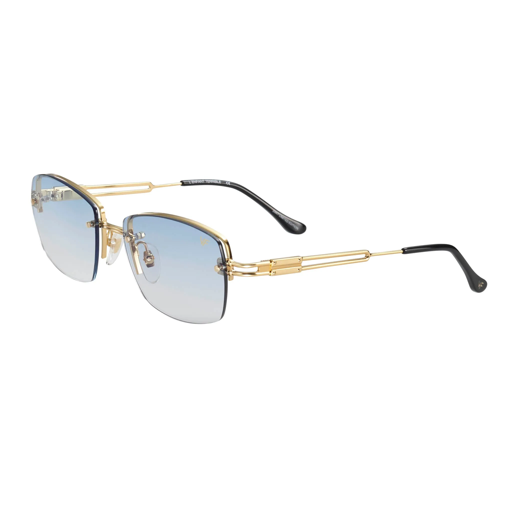 L'Enfant Terrible Rimless Drill Mount 24KT Gold