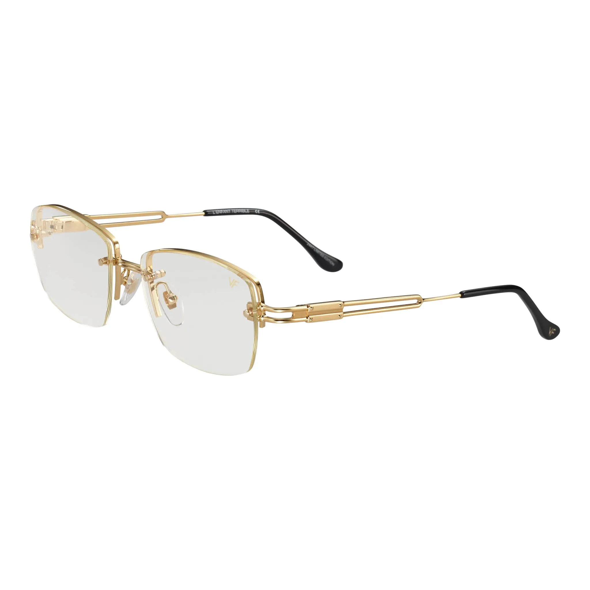 L'Enfant Terrible Rimless Drill Mount 24KT Gold