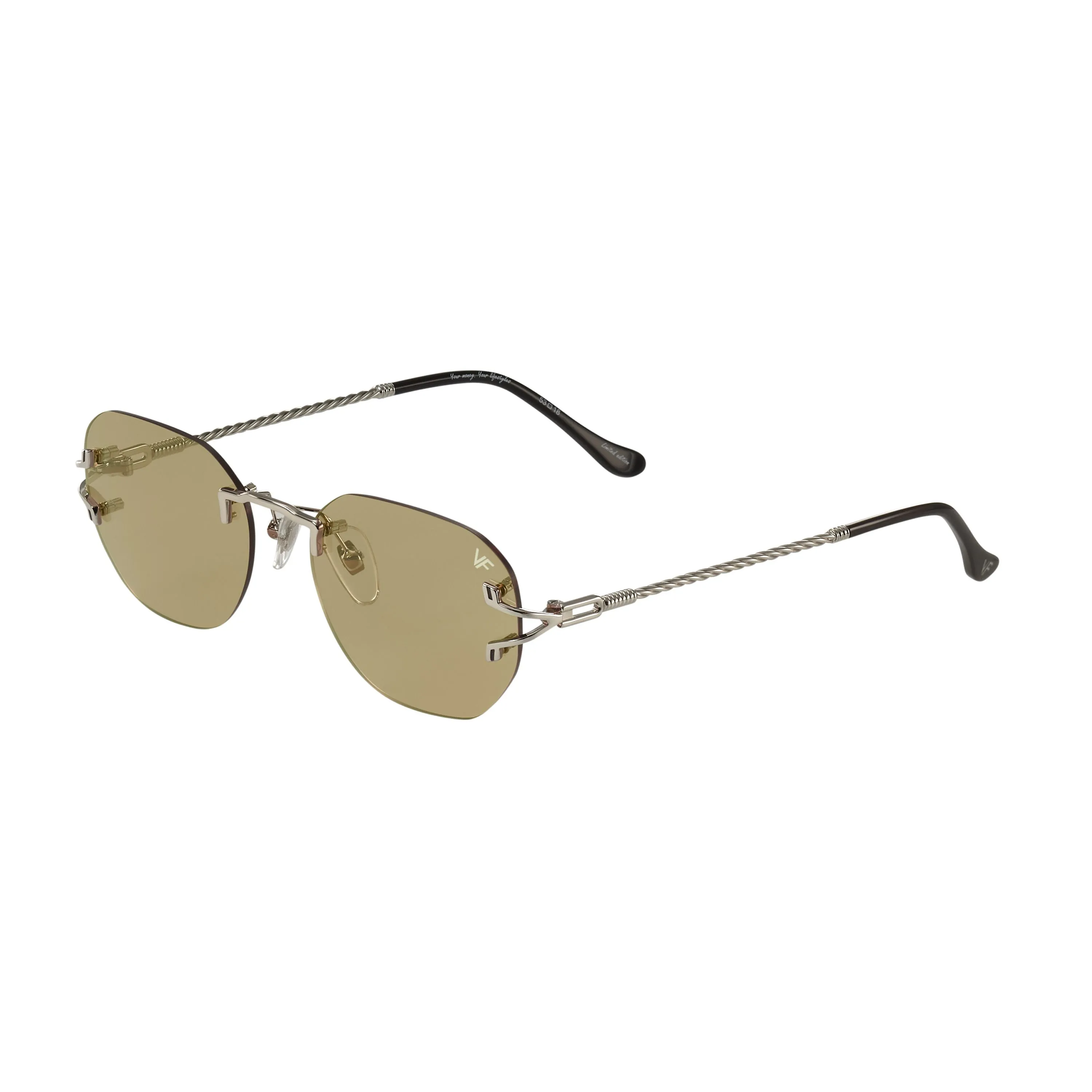 V-Decor Rimless Drill Mount 24KT White Gold