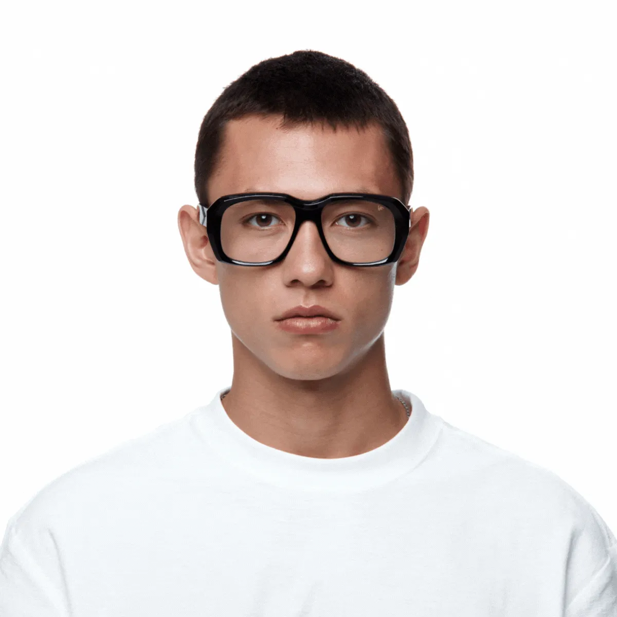 XXL Geometric Edition Black Acetate
