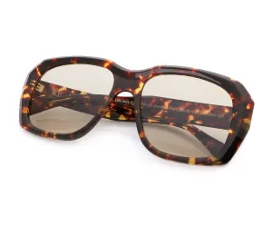 XXL Geometric Edition Tortoise Brown Acetate