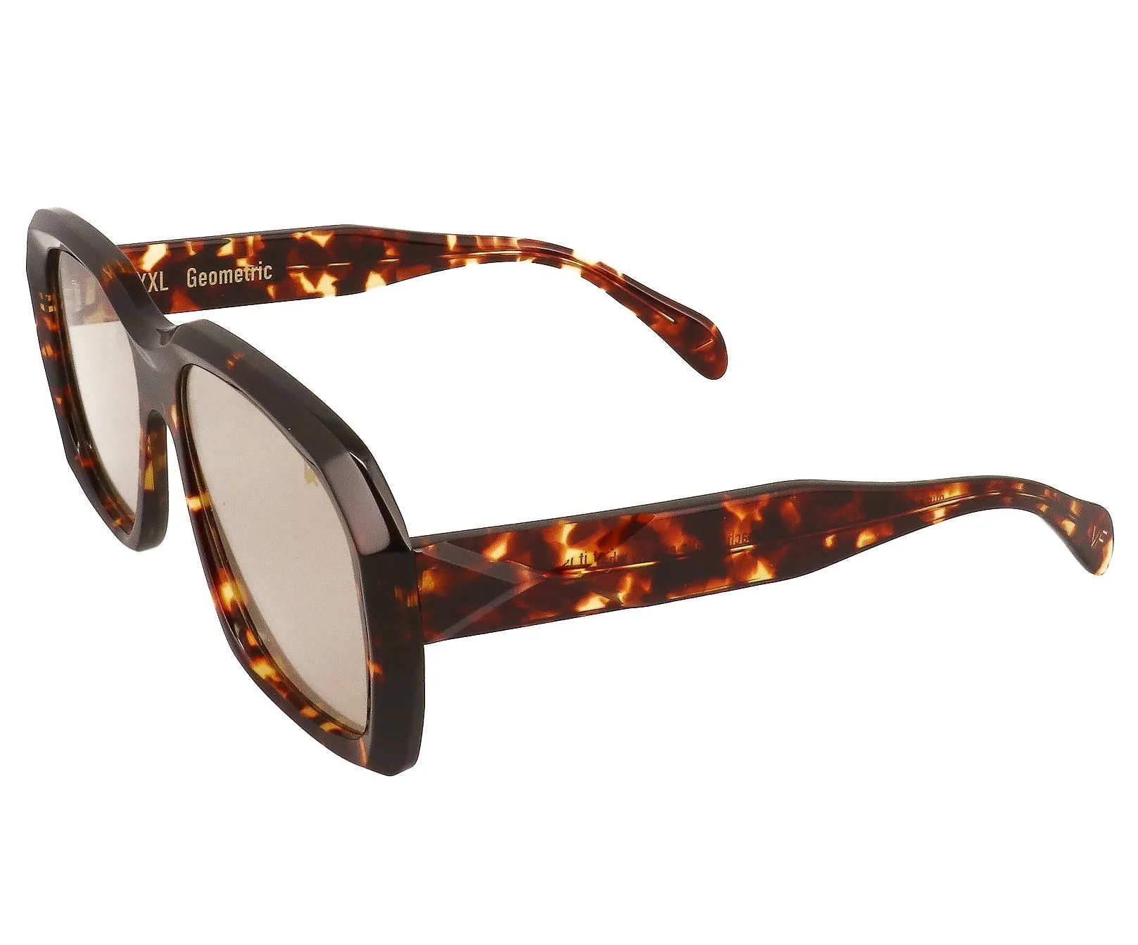 XXL Geometric Edition Tortoise Brown Acetate